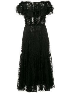 кружевное платье с открытыми плечами Dolce &amp; Gabbana