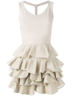 fitted ruffle dress D.Exterior