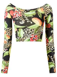 printed crop top Isolda