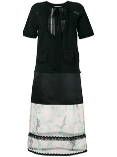 floral sheer detail dress Coach