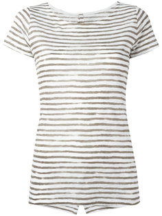 semi-sheer striped T-shirt Majestic Filatures