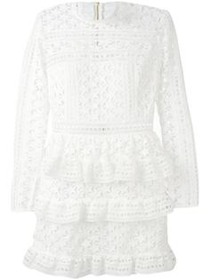 Star lace panelled dress Self-Portrait