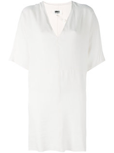 платье с V-образным вырезом Mm6 Maison Margiela
