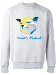 fox pattern sweatshirt  Maison Kitsuné