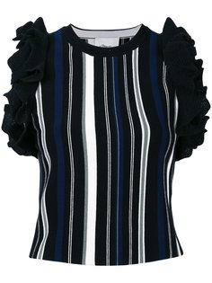 vertical stripe ruffled top 3.1 Phillip Lim
