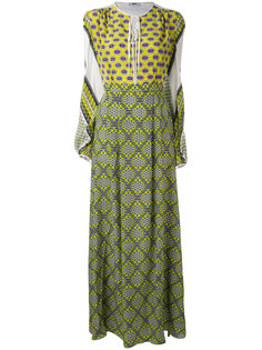 длинное платье с узорами MSGM