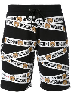 спортивные шорты с принтом плюшевого медведя  Moschino