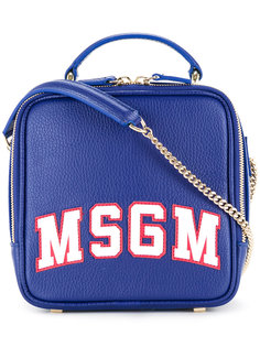 сумка через плечо с принтом логотипа MSGM