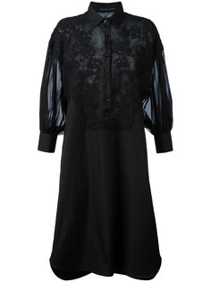 кружевное платье с длинными рукавами Ermanno Scervino