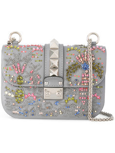 сумка на плечо Glam Lock с блестящей отделкой Valentino