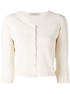 three-quarters sleeve cropped cardigan D.Exterior