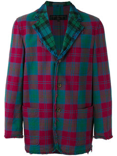 tartan single breasted blazer Comme Des Garçons Vintage