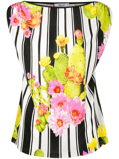 полосатая блузка с изображением кактусов Blugirl