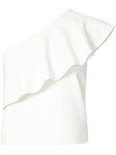 one-shoulder ruffle blouse Milly