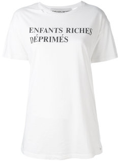 футболка с принтом-слоганом Enfants Riches Deprimes