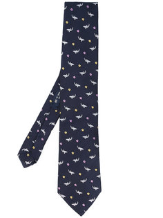 галстук с принтом акул Etro