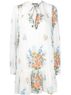 платье-рубашка с цветочным рисунком Alexander McQueen