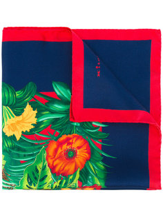 платок с растительным принтом Kiton