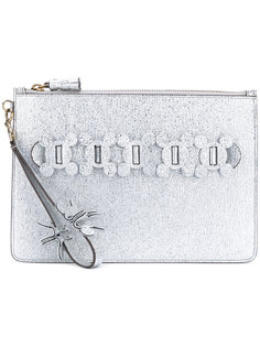 клатч с объемной отделкой Anya Hindmarch