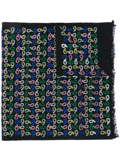 multicolour teardrop stitched scarf Ps By Paul Smith
