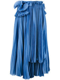 mid-length pleated skirt Rochas