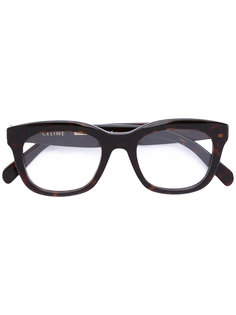 chunky square frame glasses Céline Eyewear