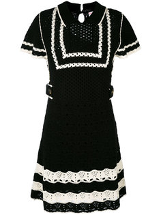 трикотажное платье с короткими рукавами Red Valentino