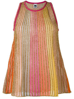 топ с отделкой металлизированной нитью M Missoni