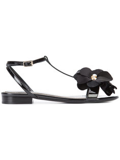 flower embellished sandal Lanvin