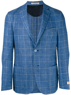 woven check blazer  Corneliani