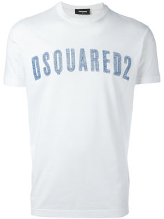 футболка с вышитым логотипом Dsquared2