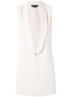 shawl lapel elongated waistcoat Alice+Olivia