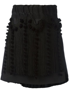 асимметричная юбка с бахромой Nº21