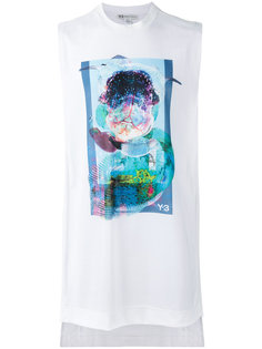 топ с абстрактным принтом Y-3