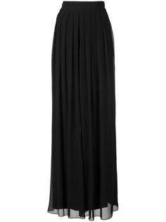 pleated sheer palazzo trousers Badgley Mischka
