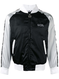 stripe panel bomber jacket Gcds