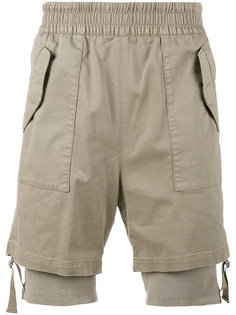 многослойные шорты карго Helmut Lang