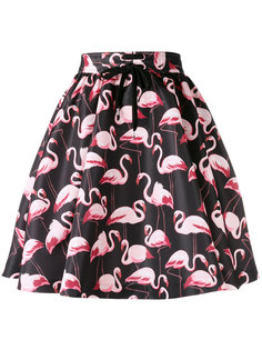 юбка с принтом фламинго  Red Valentino
