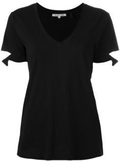 slashed sleeve T-shirt  Helmut Lang