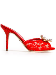jacquard lace sandals Dolce &amp; Gabbana