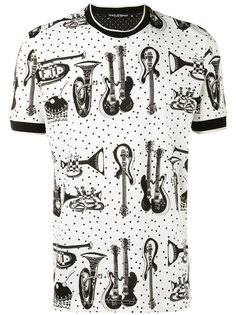 футболка с принтом инструментов Dolce &amp; Gabbana
