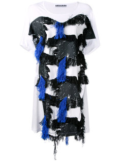 длинная футболка с кисточками Mikio Sakabe