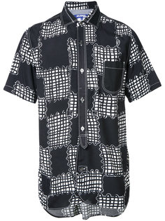 abstract check shortsleeved shirt Junya Watanabe Comme Des Garçons Man