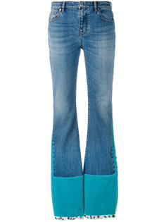 velvet panelled jeans Roberto Cavalli