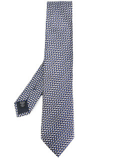 галстук с плетеным узором Ermenegildo Zegna