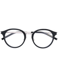очки в круглой оправе Saint Laurent