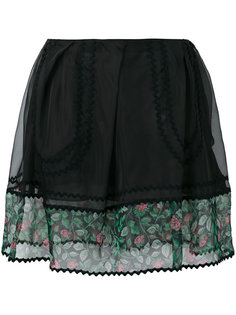 sheer detail mini skirt Coach