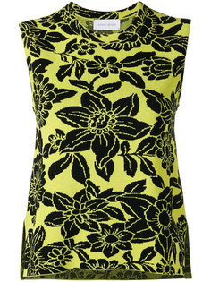 sleeveless floral top Christian Wijnants