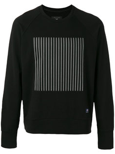 striped block print sweatshirt Rag &amp; Bone