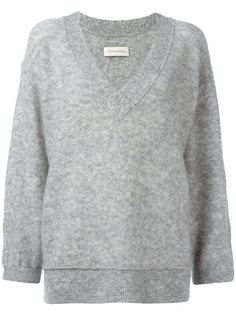 loose-fit sleeves V-neck jumper By Malene Birger